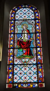 Stained-glass window of Saint-Elisabeth (© JE)