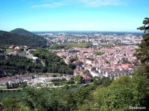 Besançon seen from the fort of Beauregard