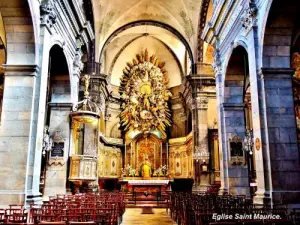 Nef de l'église Saint-Maurice (© Jean Espirat)