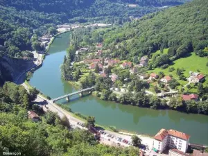 Besançon - ​​Doubs Valley - South side, seen from the citadel