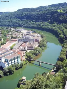 Le Doubs, côté nord, vu de la citadelle