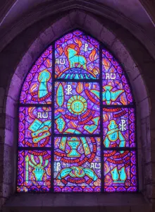 Vitral da igreja de Saint-Hélier