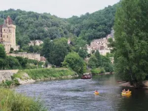 Barge on the Dordogne