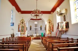 The interior of the church