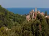 View of the village of Biot