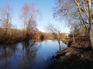 De oevers van de Meurthe, bekijk de Entre-Deux-Eaux