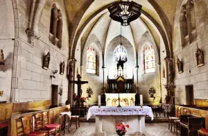 Het interieur van de kerk Saint-Etienne