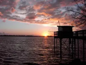 Coucher de soleil sur l'estuaire