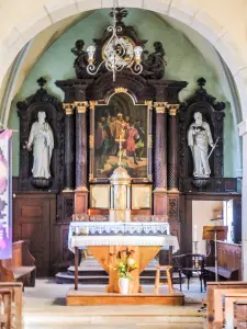 Altar mayor y retablo de la iglesia (© I)