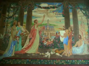 La fresque de la Salle des Mariages de l'Hôtel de Ville