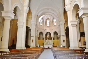 El interior de la iglesia de Saint-Gervais