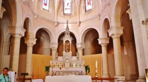 El interior de la iglesia de Saint-Gervais