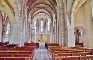 Het interieur van de kerk van Saint-Aignan