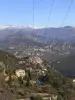 Il villaggio e le Alpi