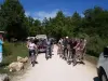 Départ de Saint-Julien d'une rando VTT