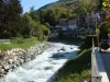 Brides-les-Bains - fiume Doron , invece di pesca e rafting