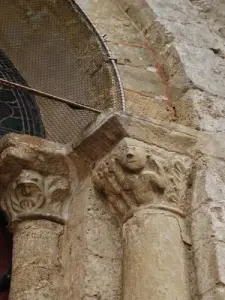 Detail of the portal of the church Saint-Mazeran