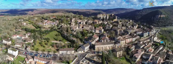 Village Bruniquel dall'alto