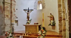 The interior of the Notre-Dame church