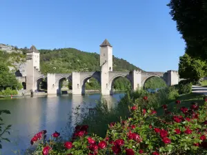 Valentre Brücke auf dem Lot