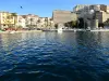 The port and the citadel of Calvi