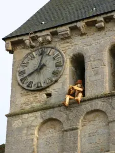 Le clocher de l'église de Cambremer