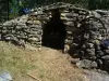 A dry stone hut