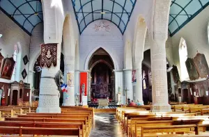 L'interno della chiesa di Notre Dame