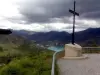 The lake and the dam of Chaudanne