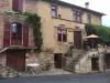 Facade of a dwelling of Castelnau-Pégayrols