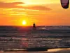 Cayeux-sur-Mer - Kite surfer à Cayeux-sur-Mer