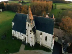 Luchtfoto van de kerk van St. Martin