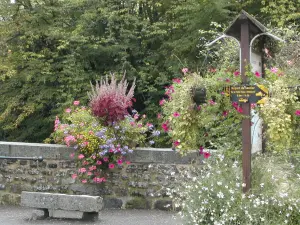 Flowered village of Mayenne