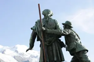 Denkmal für Saussure und Balmat - Chamonix