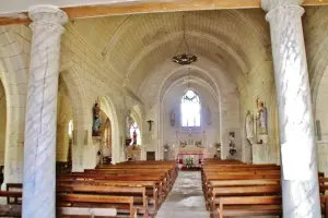 The interior of the Notre-Dame church