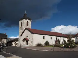 Chapeiry church in winter