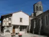 church and old house in Charroux