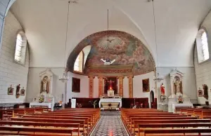 Inside the church