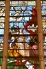1498年に出版された偉大なドイツ人芸術家アルベルト・デューラーによる一連の彫刻の後の黙示録のガラスの屋根（1340年頃）（詳細）