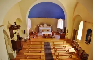 The interior of the church