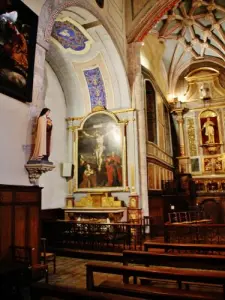 Interior of the Saint-Vincent church