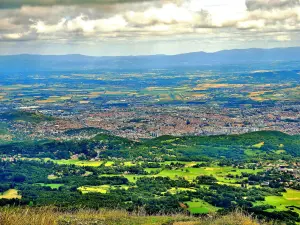 Clermont-Ferrand visto la parte superiore del Puy de Dôme (© J.E)