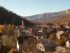 Village of Colmars in autumn colors