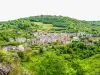 Conques, seen from the Bancarel belvedere (© JE)