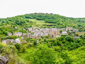 Conques, visto desde el mirador de Bancarel (© JE)