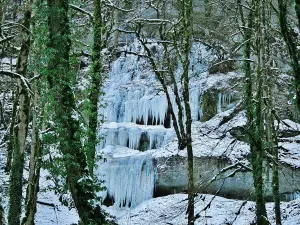 Source du Tabourot, gelée (© J.E)