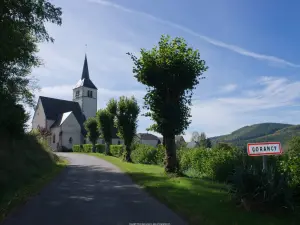 Vue avec église