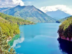 Lac du Sautet visto dal punto di vista