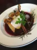 An emblematic dish of the village, poached poached egg with Bourgueil wine, all ingredients are produced at Coteaux-sur-Loire