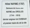 Hôtel de Nayme - Information (© JE)